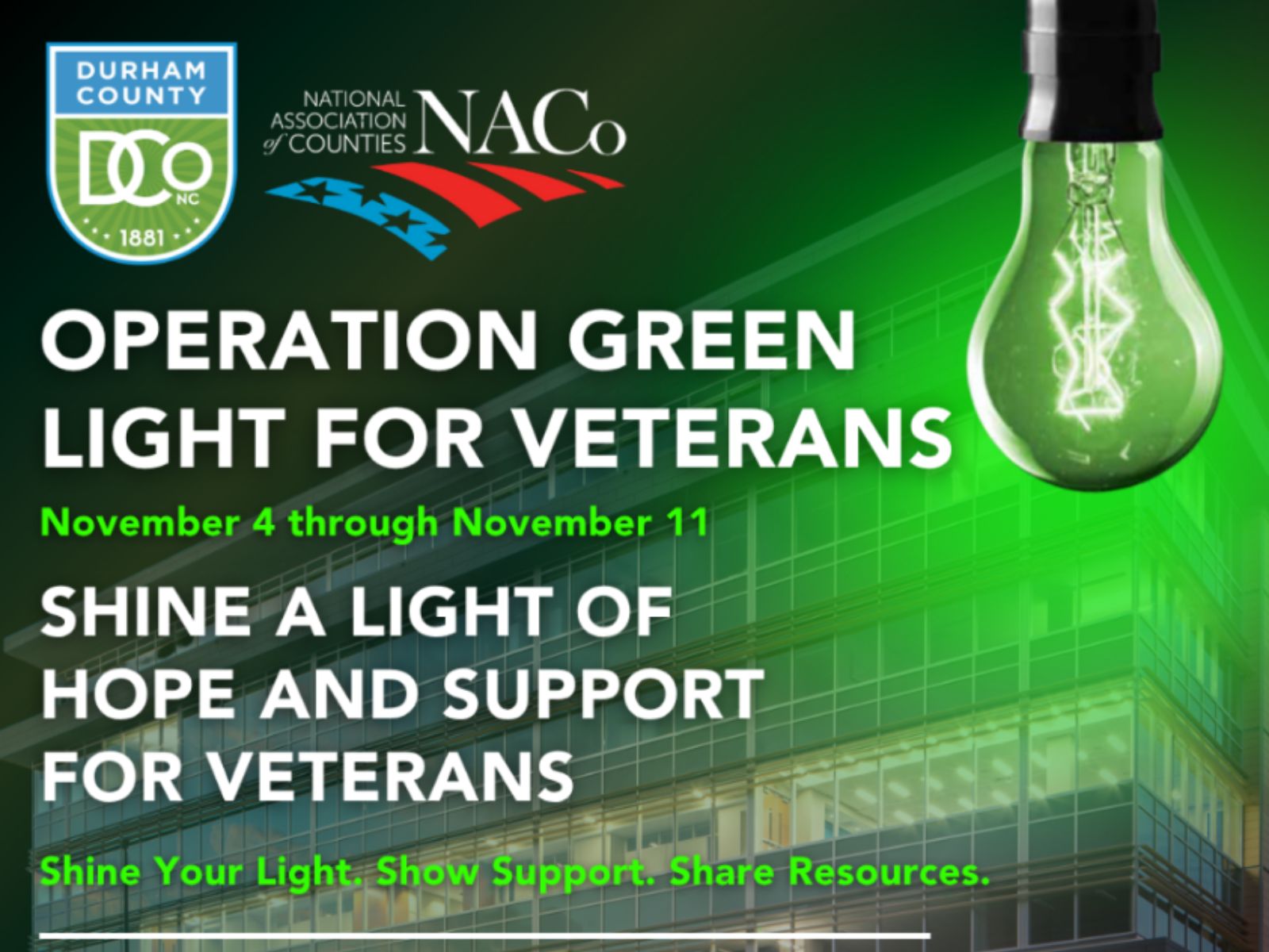 Operation Green Light 2025 banner.
