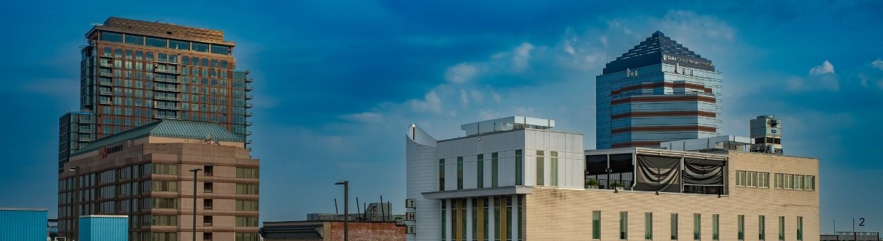 building tops in Durham